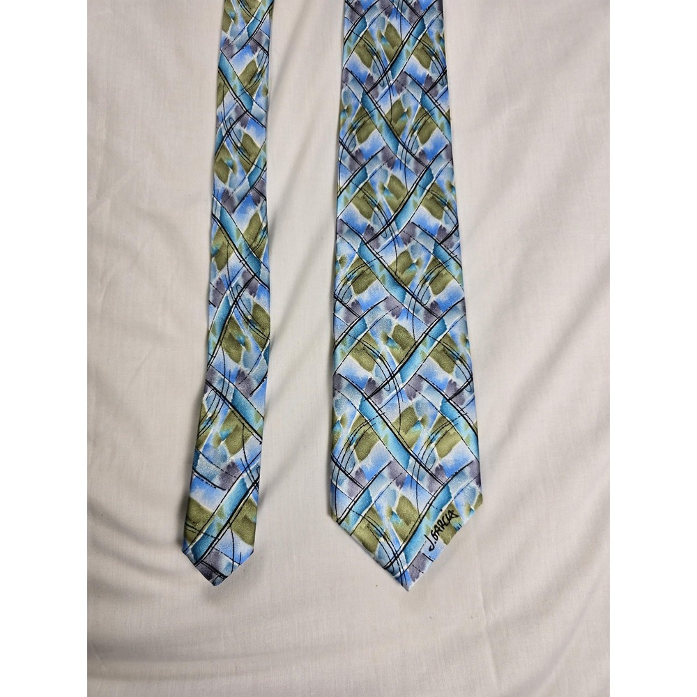 J Garcia Silk Tie Mens Blue Northern Lights Collectors Edition Artist Proof